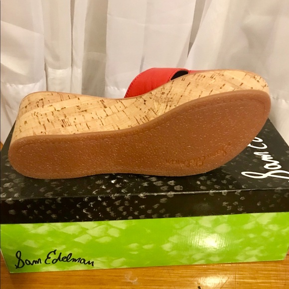 Sam Edelman Reid Platform Sandal, Vreeland Red - Picture 4 of 6